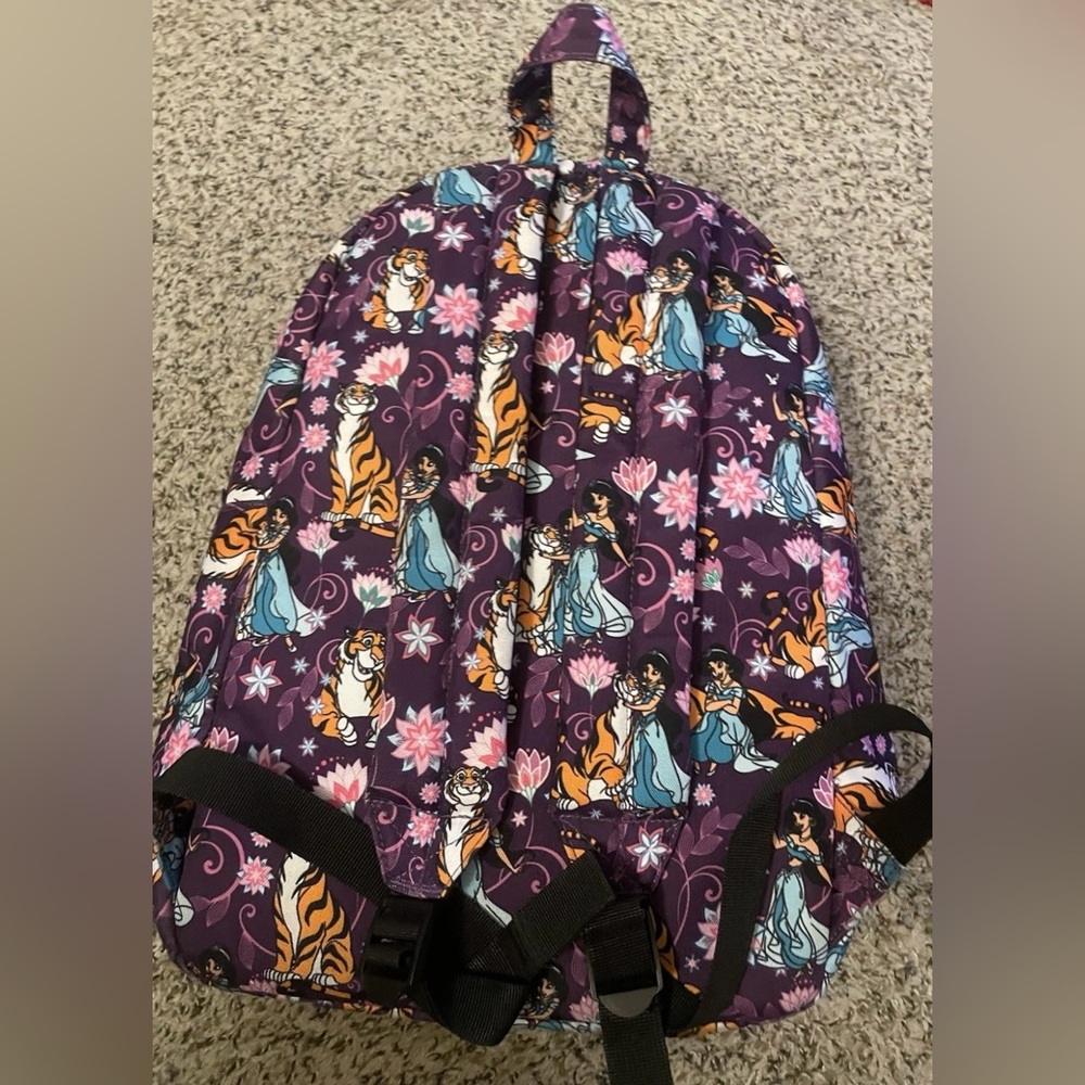 Loungefly Disney Aladdin Princess Jasmine & Rajah Large Backpack Book Bag Rare - Picture 2 of 10